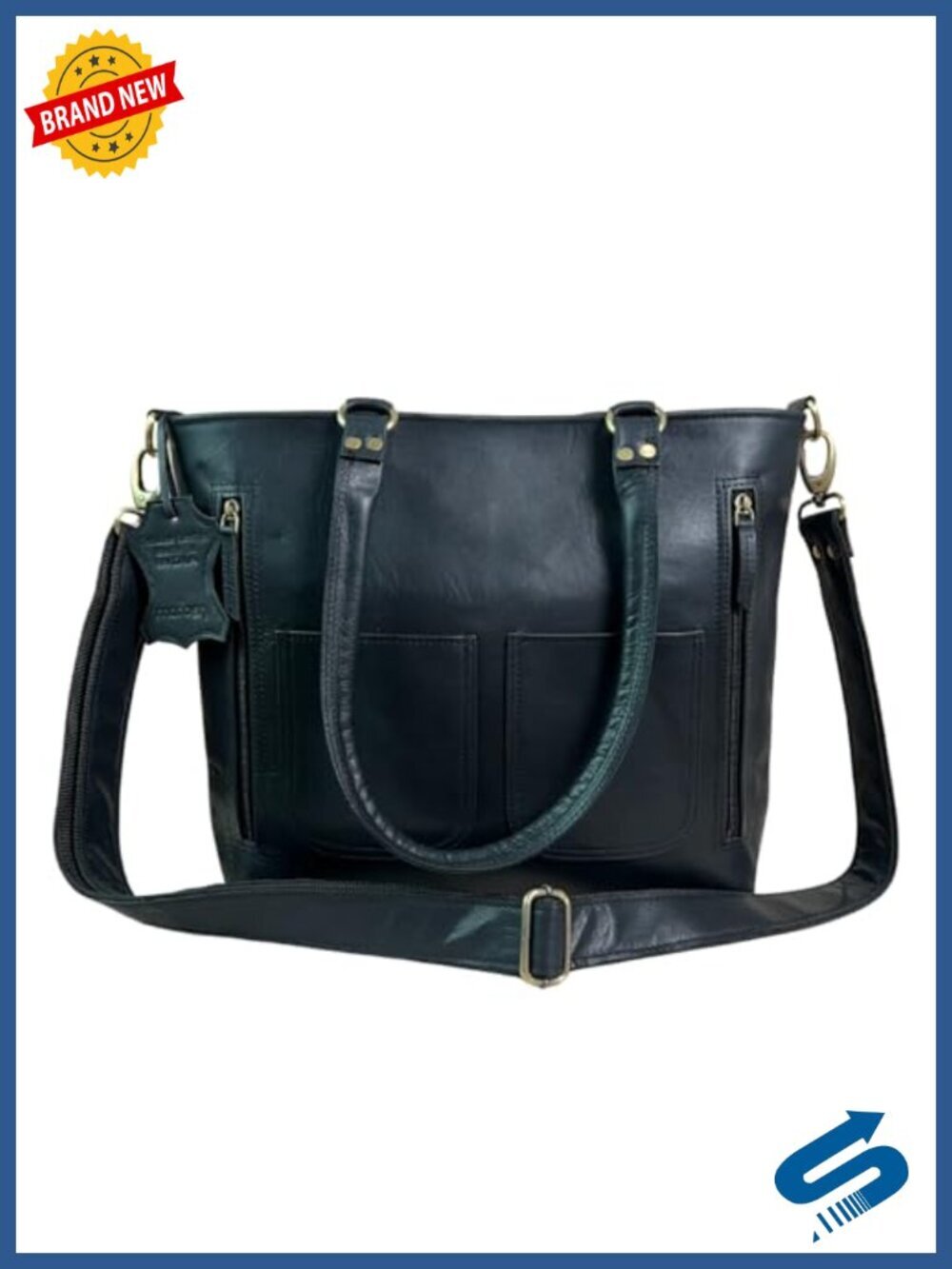 Genuine Leather Satchel Shoulder Bag Handbag Tote Crossbody